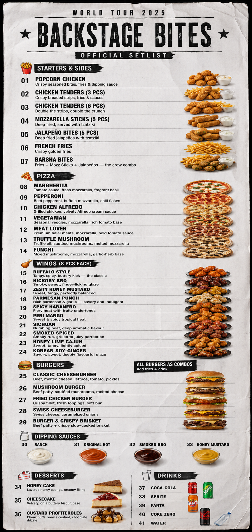 Set List Menu